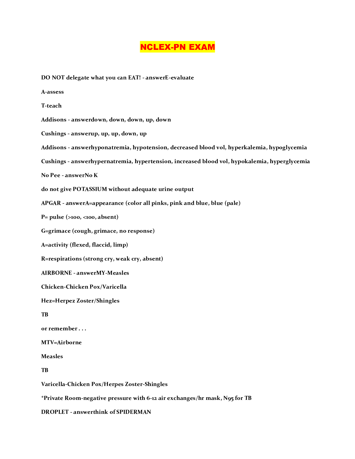 Preview image of NCLEX-PN EXAM document